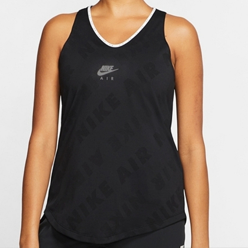 Nike Air Women's Running Tank Cooling Jacquard Throughout Dri Fit Vent Back Sz S